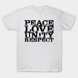 Peace Love Unity Respect PLUR Reggae T-Shirt